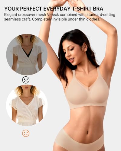 As Fairy Seamless Mesh Jelly Support Full Coverage Bra - image 3