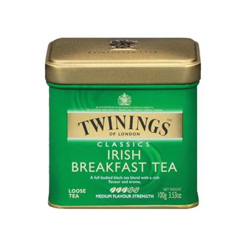 Twinings of London Irish Breakfast Loose Tea Tin, 3.53 Ounces