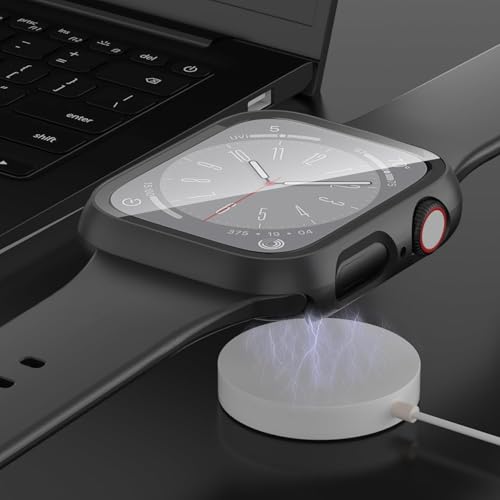 6-Pack Case Compatible with Apple Watch Series 11 10 46mm with Tempered Glass Screen Protector, QCKANLJ Ultra-Thin Hard PC Protective Face Cover Bumper for iWatch 11/10 46 mm