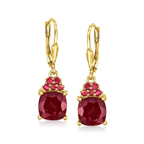 Ross-Simons 5.30 ct. t.w. Ruby Drop Earrings...