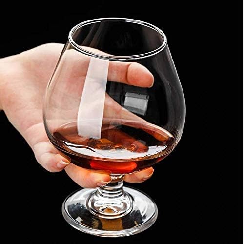 Inovique Enterprises Brandy Snifter Cognac Transparent Glasses | 300ML | Set of 6 | Perfect for Brandy, Sherry, Cognac, Cocktails 1