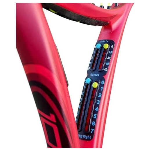 Scoring Right - Marcador de Puntos de Tenis para Raqueta Portátil, Ligero - Contador con Numeros, para Deporte Competitivo, Infantil o Profesional - Color Negro