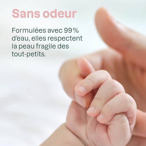Lingettes bébé à l'eau ATTITUDE 99% d'eau véganes et testées dermatologiquement - 5
