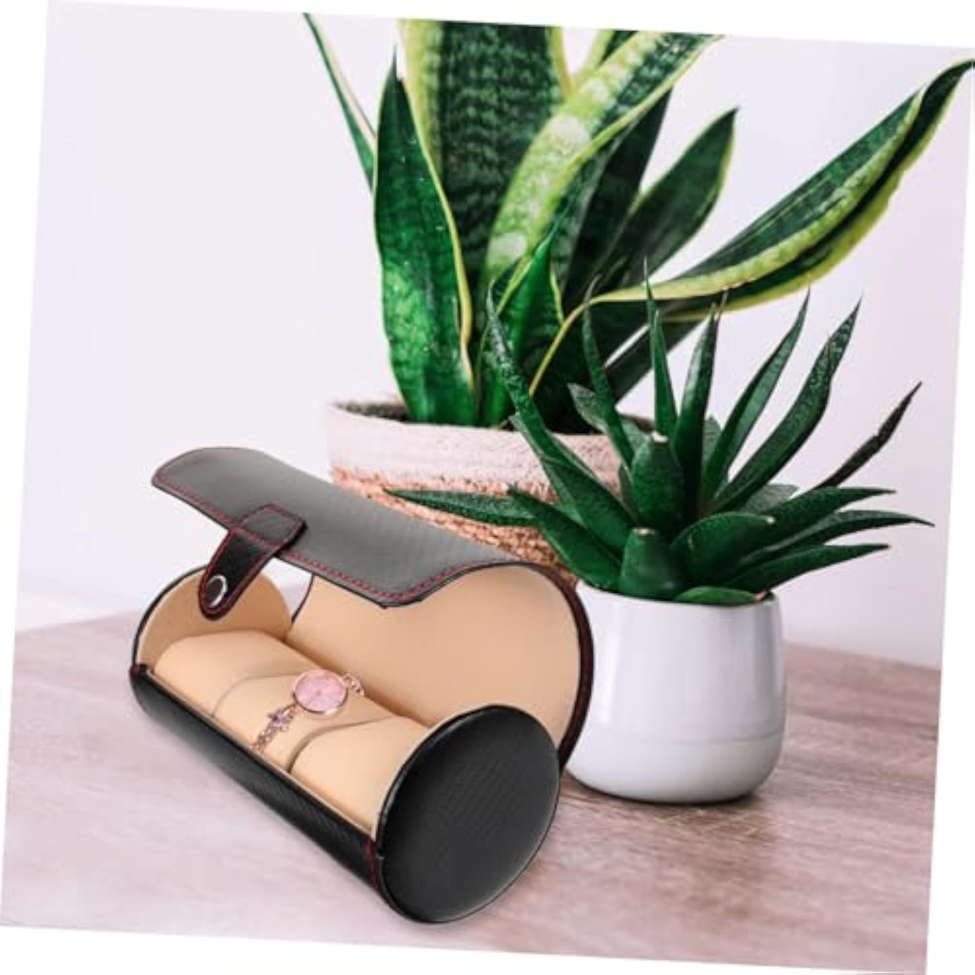 Portable Watch Box Jewelry Box Travel PU Container
