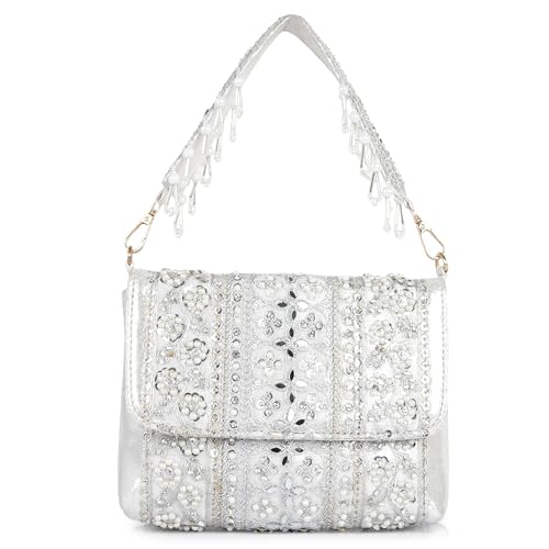 Image of Nevis Stylish Embroidery Unique Design Traditional Wedding Party Handheld Potli Bag For Women