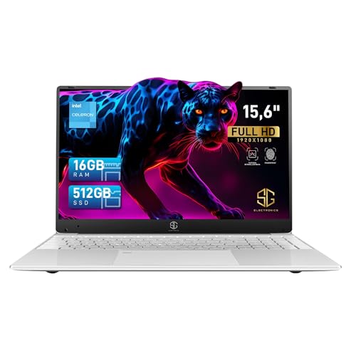 SG, Computer Portatile Win11, PC Portatile 15.6 Pollici FHD, Processore N5095 4 Core 2.9Ghz, Ram 16Gb, SSD 512Gb, Tastiera Retroilluminata, Lettore Impronta Digitale