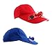 MagiDeal 2 Stück Outdoor Sport Fischen Basecap Golf Cap mit Solar Ventilator, Kappe mit Lüfter