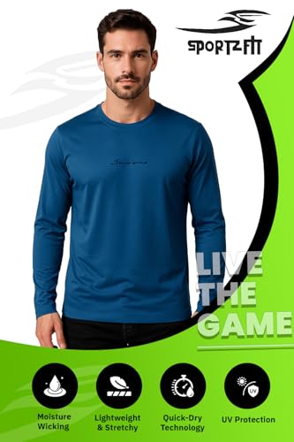 Image of Men's Crew Neck T-Shirt | Premium Polyester Fabric | Breathable, Lightweight, Stylish Activewear for Gym, Training & Casual Wear