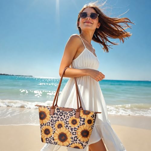 Image of Tote Bag for Women, Casual Hobo Foldable Shoulder Zipper Handbag
