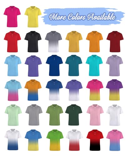 Custom Polo Shirts for Men/Women - Personalized Golf and Business Logo/Name Shirts Design Your Own Customized Work & Casual Appare Black