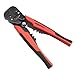 Amazon Basics Professional Self-Adjusting Wire Strippers and Crimper Tool, Black/Red