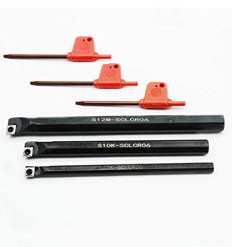 Juego de portaherramientas y inserts para torno CNC miniatura 1