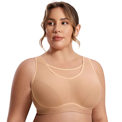 Soutien-gorge de sport grande taille sans armatures pour femme SYROKAN
