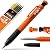 THORVALD Carpentry Pencil Set for Carpenter - Incl. 7 Leads + Sharpener + Finger Grip - Solid Mechanical Pencils with Fine Point/Best Marking tools Construction/Carpenters/Scriber