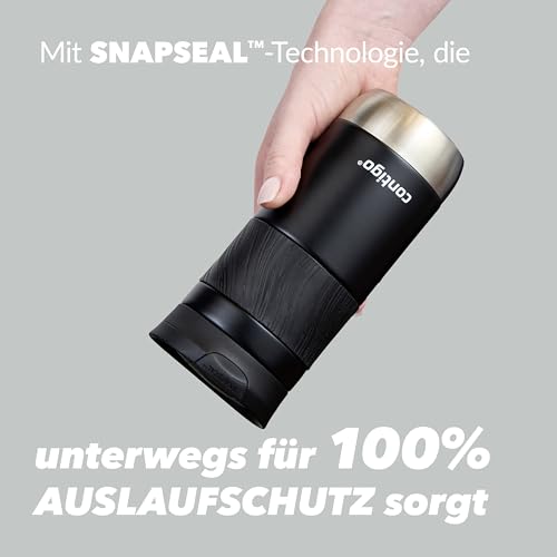 Contigo Byron 2.0 Thermobecher, Edelstahl Isolierbecher mit Snapseal Verschluss, Kaffeebecher to go, 100% auslaufsicher… – Ansicht 4