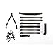 Axial Suspension Links Long Wheel Base, 133.7mm: SCX24, AXI204000