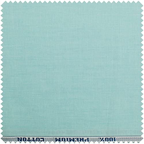 Image of Raymond 100% Cotton Fabric (Green, 1.7 Meters for Shirt, Solid, Less Wrinkles)