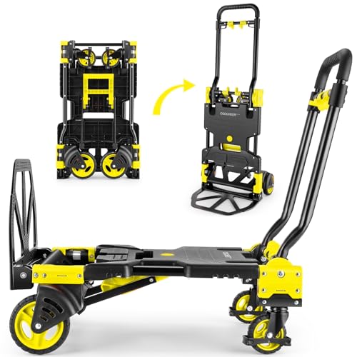 COOCHEER Yellow Folding Hand Truck