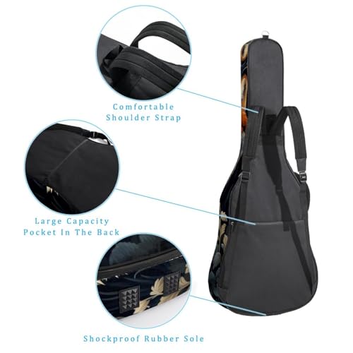 Housse pour guitare acoustique avec grand compartiment accessoires - 3