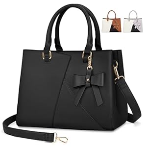 NEWHEY Top-Handle Handbag Waterproof Leather Purses for Women Satchel Handbags Crossbody & Shoulder Ladies Purse