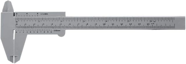 ANGGREK Plastic Vernier Caliper Gauge 150mm Vernier Caliper Micrometer Measurement Student Measuring Tool Beauty Eyebrow Tattoo Sliding Gauge Ruler
