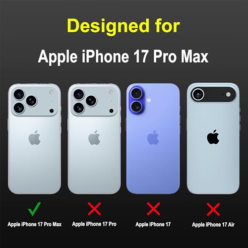 Image of amazon basics Back Case Cover for iPhone 17 Pro Max | Compatible for iPhone 17 Pro Max Back Cover | Liquid Silicon Magic Case with Camera Protection | Black
