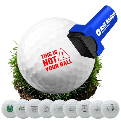 Ball Badge Golf Ball Stamp – Self-Inking Golf Marker, Quick-Dry