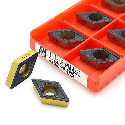 10 piezas de inserto de carburo DCMT11T304 para torno miniatura 4