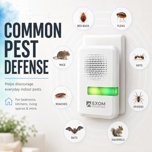 Image of T-26, Ultrasonic Pest Repeller Wall Plug-in Most Effective Than Repellents - Get Rid of - Rodents, Squirrels, Mice, Rats, Bats, Roaches, Ants, Spiders, Bed Bugs (3 Pack)