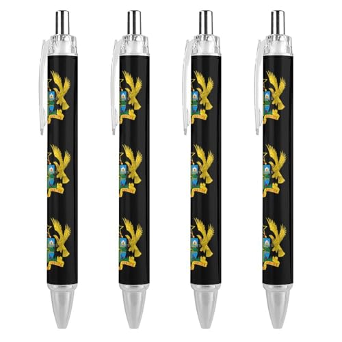 Bolígrafos retráctiles de Ghana finos de 0,5 mm, set de 4 piezas para regalar