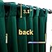 Aljctns Emerald Green Velvet Curtains 84 inches Long Luxury 80% Blackout Curtains for Bedroom Living Room,Thermal Insulated Super Soft Window Drapes Rod Pocket & Back Tab, 52