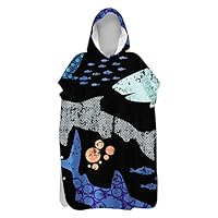 Hiseng Badeponcho Mit Kapuze - Schnelltrocknend Für Strand & Wassersport