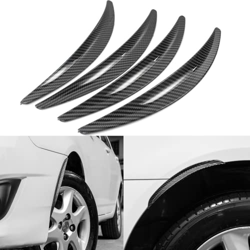 4 Stück Kotflügelverbreiterung Radabdeckung Kotflügelverbreiterung Radlaufleiste Universell 20mm Kotflügel Verbreiterung Carbon Radlaufverbreiterung Verbreiterung Auto Rad Schutz Dekoration (25CM)