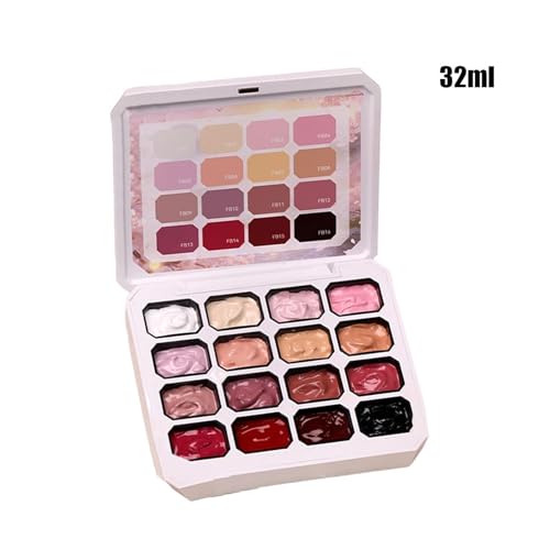 Herramienta de manicura de 16 colores Pat Paleta de gel de uñas gradiente 6