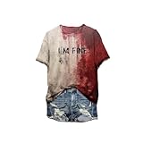 I'm Fine Bloody T-Shirt - It's Not My Blood Halloween Dress