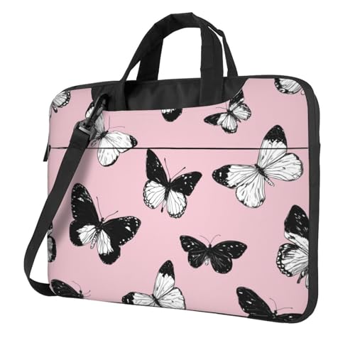 Bolsa para laptop con diseño de mariposas 13 pulgadas miniatura 1
