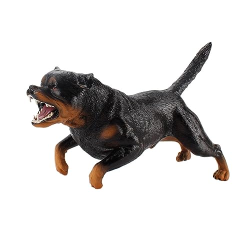 Jouet rottweiler réaliste pour décoration de fête et activités d'enfants