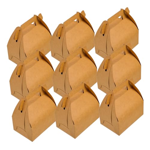 ABOOFAN 20Pcs Paper Food Boxes Versatile Treat Boxes for Cookies Cakes for Takeout Parties and Celebrations Baking Packaging