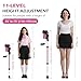 Dyna-Living Ergonomic Forearm Crutches for Adults - 3 Adjustable Angles Folding Forearm Crutches, Lightweight Aluminum Crutches with Adjustable Elbow Elastic Band