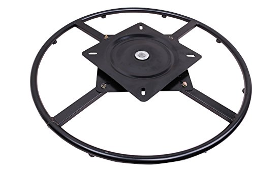 360 Degrees Rotate Swivel Round Chair Recliner Base Bracket Couch Mechanism Bottom Plate Hinge Hardware,Black,24'' #TOP4