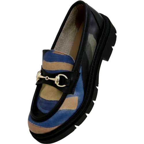 Image of DOGO Penny Loafers for Women - Handmade and Vegan Leather Platform Loafers for Women