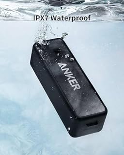 Anker soundcore 2 Cassa Bluetooth Portatile con Suono Stereo 12W, Bluetooth 5, BassUp, IPX7, 24h, Associazione Stereo WiFi, per Casa, Esterno, Viaggi