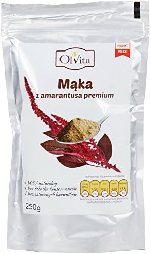 Amaranth Flour - Premium, Ol'Vita 250g, Mąka Amarantusowa