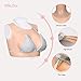 Minaky Realistic Silicone Breastplate Breast Forms for Crossdressers Drag Queen Mastectomy Transgender (B CUP, NO.1 Silk Cotton Filler)