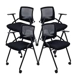 SLKJChr 4-Pack Foldable Mesh Chair