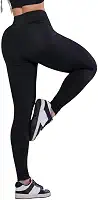 Calça Legging Feminina AQN SPORT Cintura Alta Fitness Grace Preta Zero Transparência para Academia Treino Caminhada