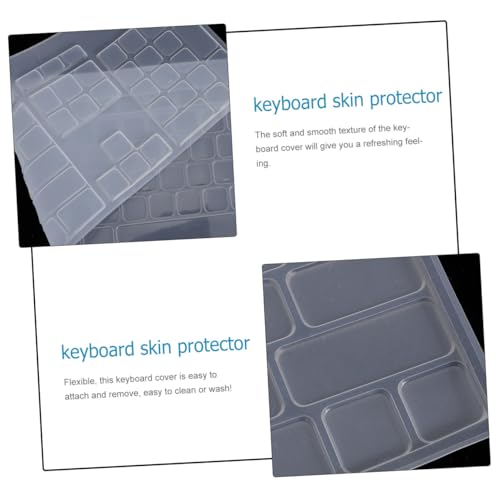Funda para teclado de silicona lavable que soluciona los derrames y suciedad en el trabajo 3
