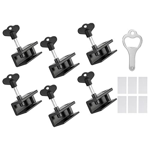 Fechadura de janela Rolha de janela para armário Fechadura de porta à prova de crianças com chave Tr