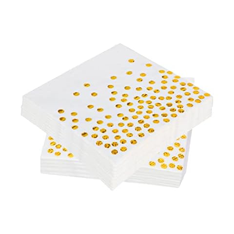 Noa Home Deco Servilletas De Lunares Dorados Cover