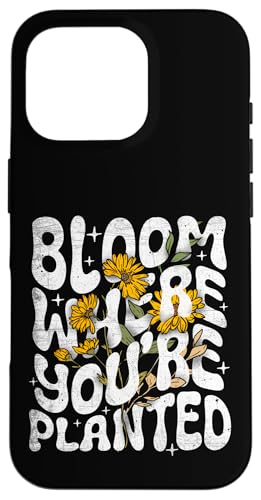 Bloom Where You Are Plated ���R�̈��p�� �� ���`�x�[�V�����A�b�v �X�}�z�P�[�X iPhone 16 Pro �p